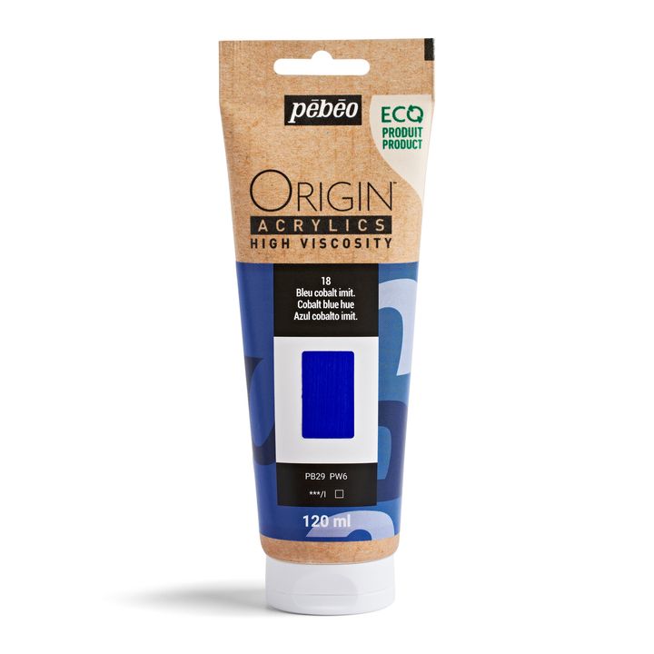 Pebeo ORIGIN Vernice acrilica 120 ml | Blu Cobalto Hue
