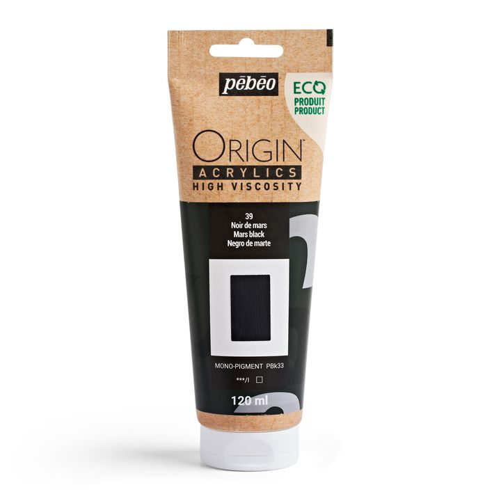 Pebeo ORIGIN Vernice acrilica 120 ml | Marte nero