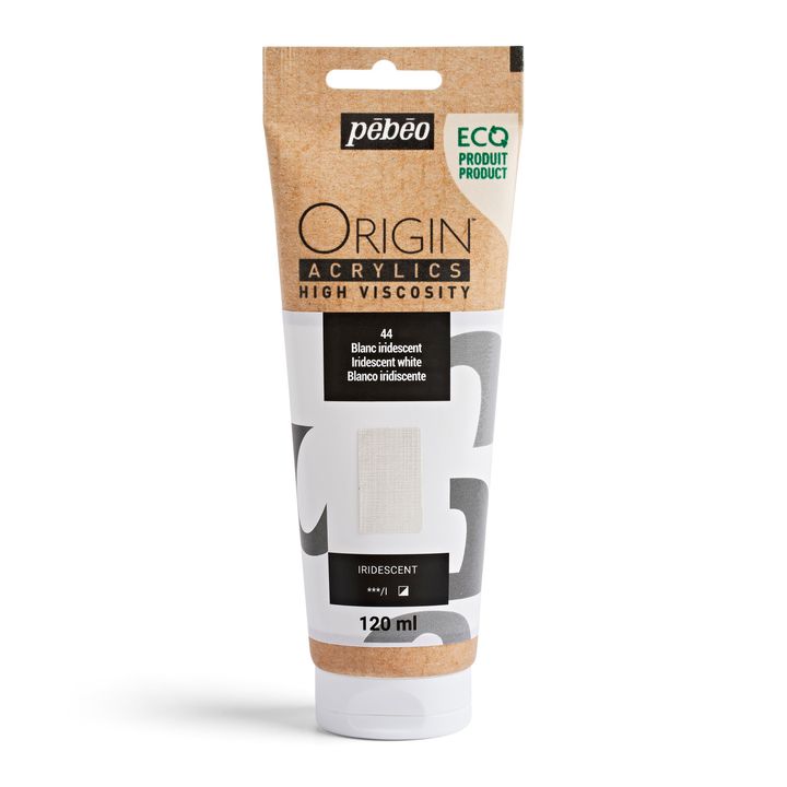 Pebeo ORIGIN Vernice acrilica 120 ml | bianco cangiante
