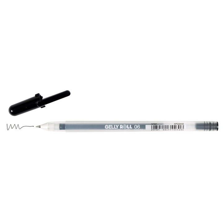 Hobby, Penna gel Sakura Gelly Roll nero 06, E-shop per i Vostri accessori  per pittura, Consegna GRATIS per gli ordini superiori ai 75€