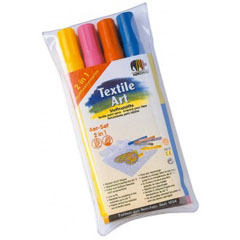 Pennarelli per tessuti in colori chiari - 4 pz