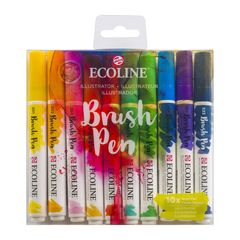 Penne acquerellabili Ecoline Brush Pen Illustrator | Set da 10 pezzi