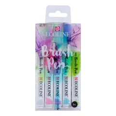 Penne acquerellabili Ecoline Brush Pen Pastel | Set di 5 pezzi