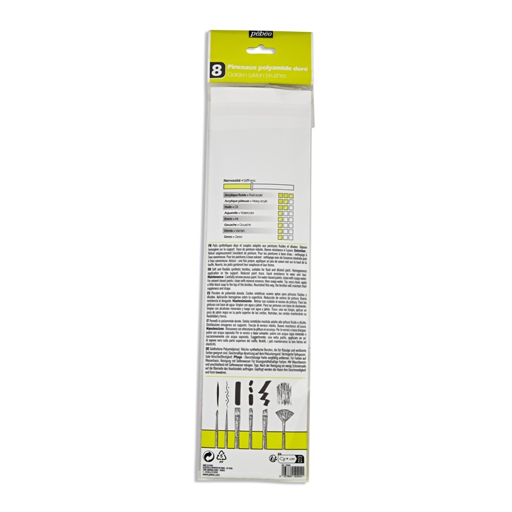 Pennelli per pittura PEBEO 8 pz.