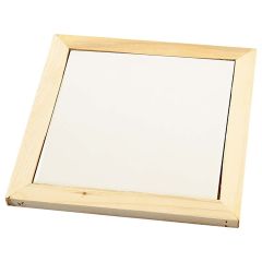 Piatto in porcellana con cornice in legno | misure diverse