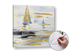 Pittura per numeri NAVI IN MARE | difficoltà bassa