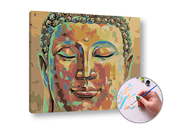 Pittura per numeri SPIACI BUDHA | difficoltà bassa
