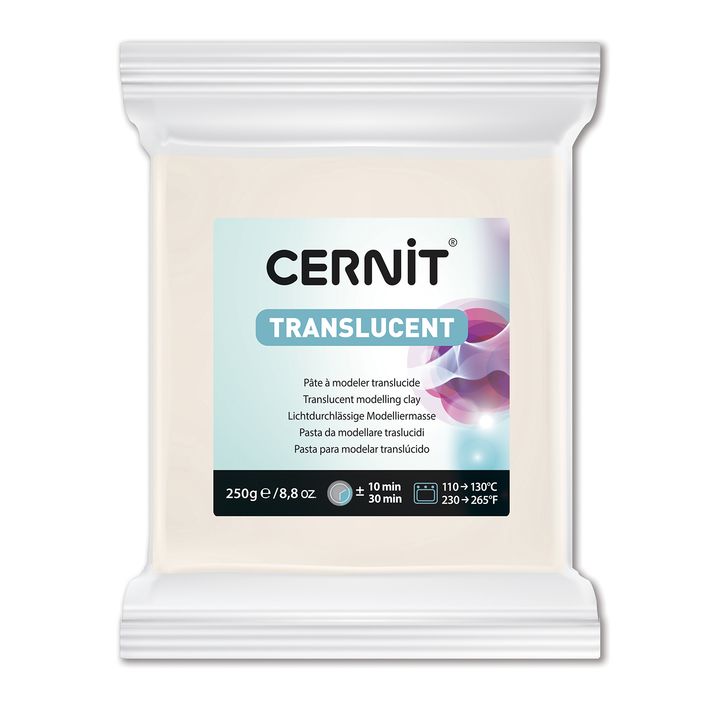 Polimero CERNIT TRANSLUCENT 250 g | diverse tonalità Polimero CERNIT TRANSLUCENT 250 g | diverse tonalità