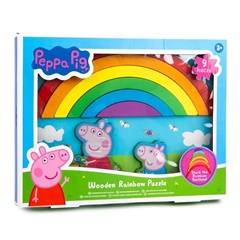 Puzzle arcobaleno in legno 3D PEPPA PIG