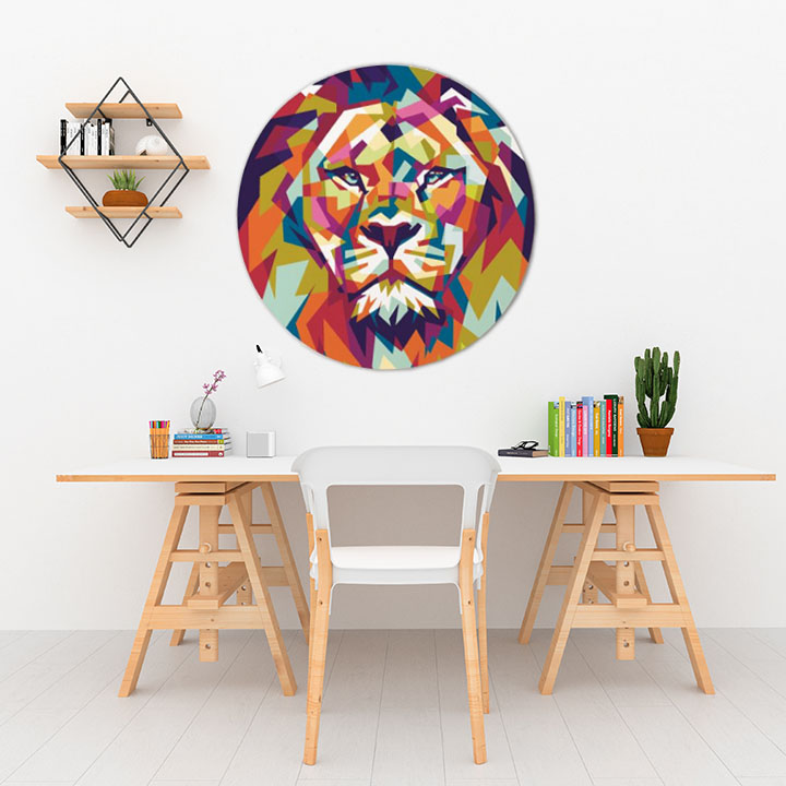 Puzzle rotondo Leone 68 cm - 1000 pezzi