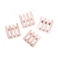 Recinzione decorativa in legno 60 x 62 mm - 4 pz.