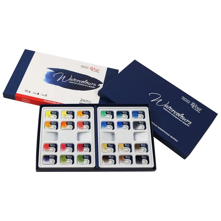 ROSA 24x2,5 ml Colori ad acquerello