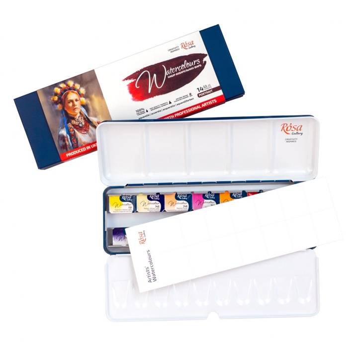Rosa Gallery Set acquerello ritratto 14x2,5 ml
