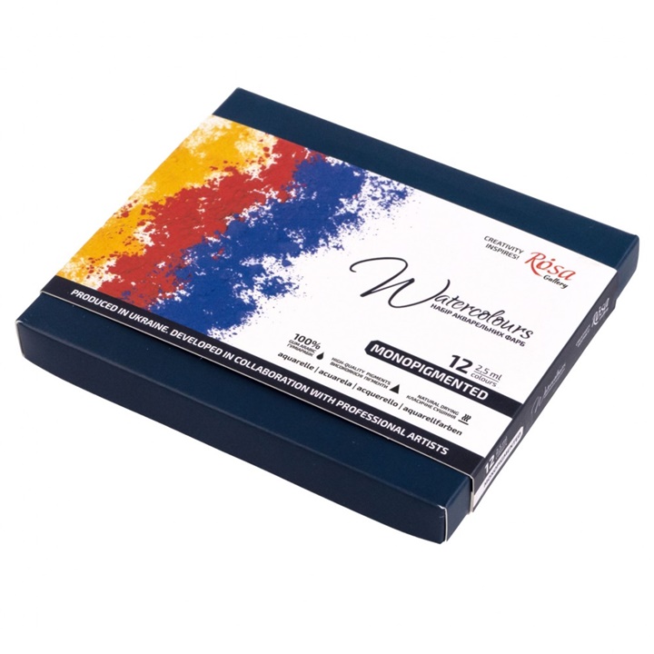 ROSA Gallery Vernici acquerellabili monopigmentate 12x2,5 ml