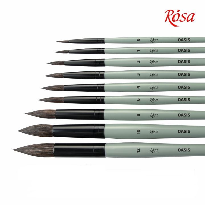 ROSA OASIS 188 Pennello tondo naturale | č. 0