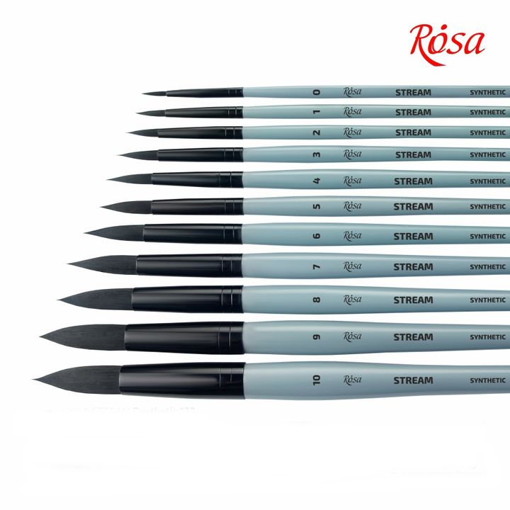 ROSA STREAM 132 Pennello rotondo sintetico | č. 3
