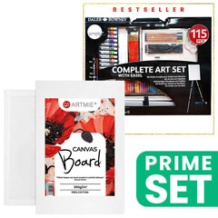 Set artistico di grandi dimensioni INIZIA con ARTMIE Tela su cartone