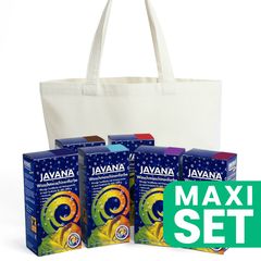 Set Batik retrò - 6 tonalità + sacchetto di cotone