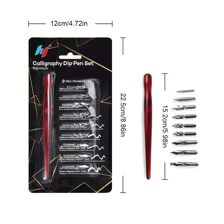 Set calligrafia 10 pezzi