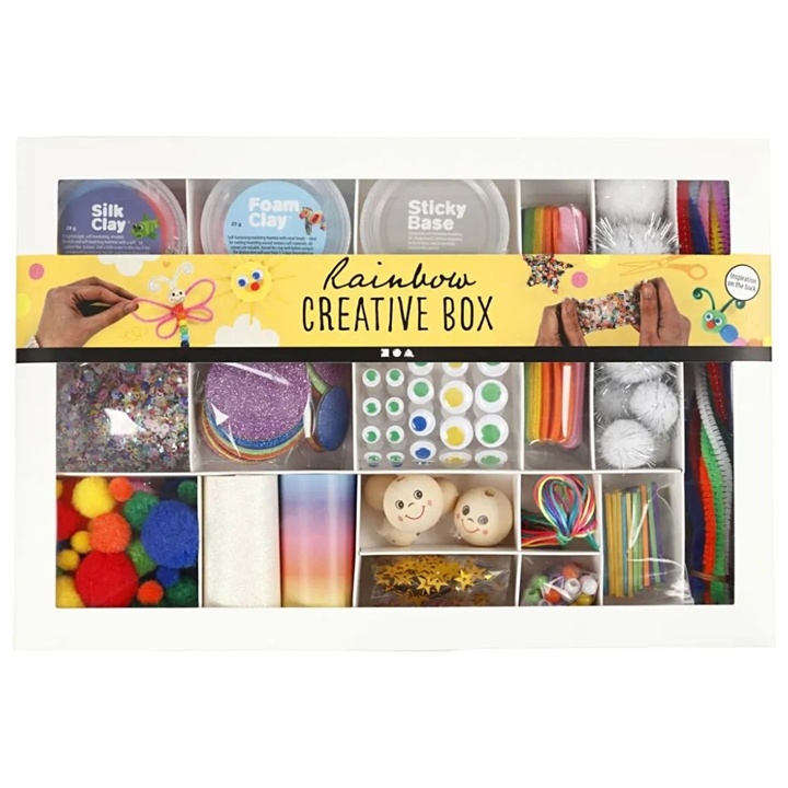 Set creativo arcobaleno - Mix di materiali