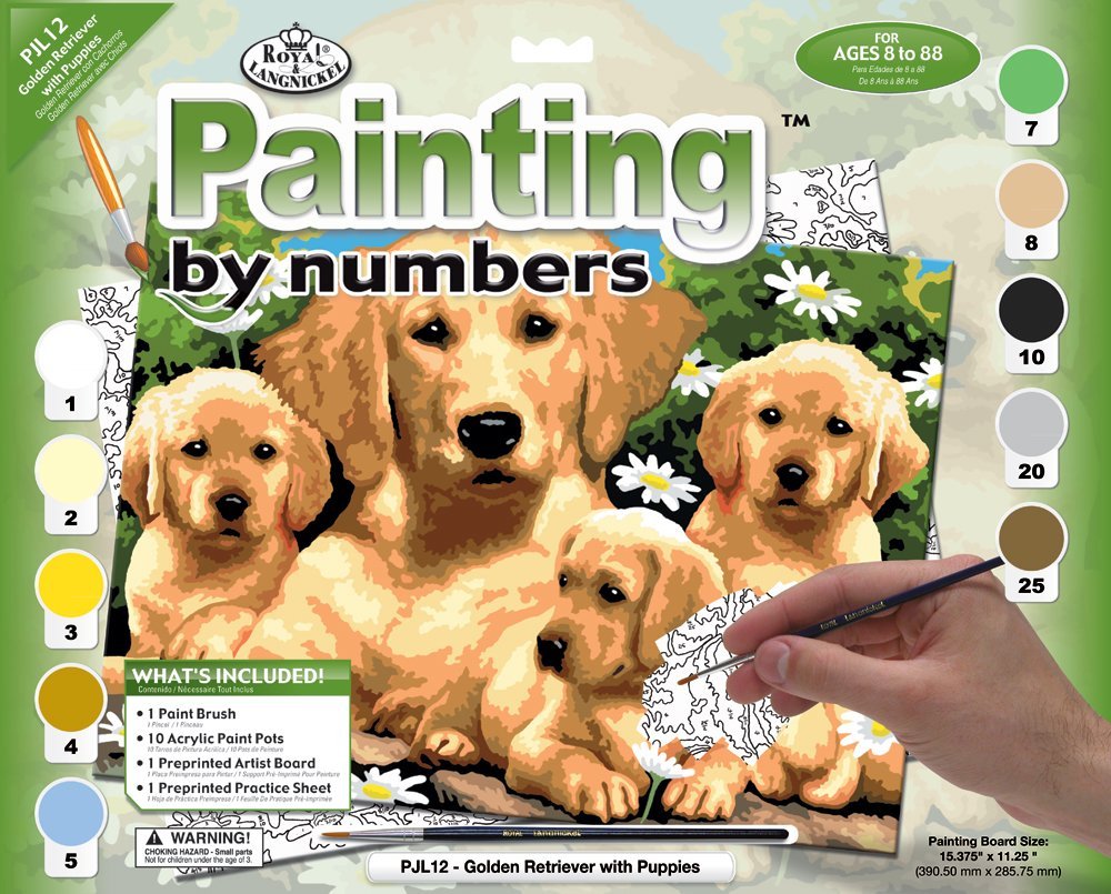 Set creativo per pittura A3 - cuccioli