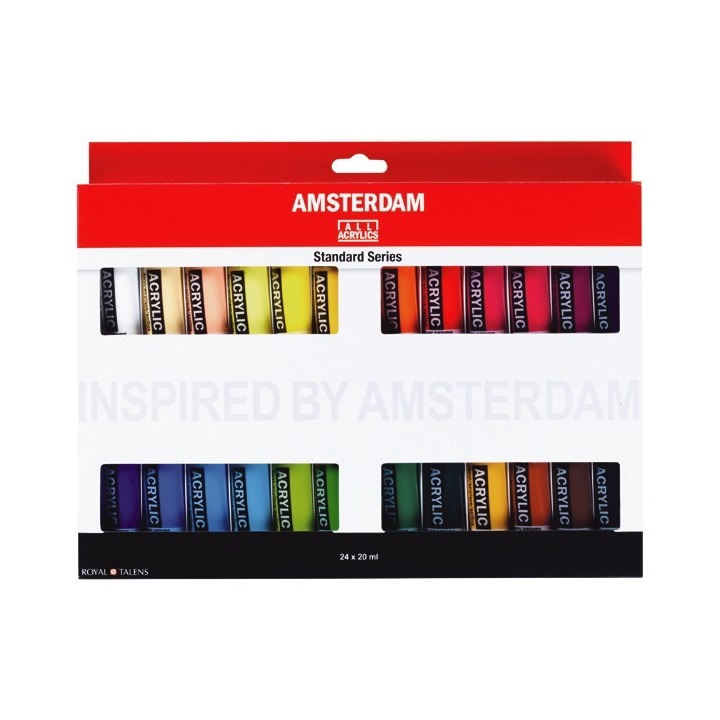 Set dei colori acrilici AMSTERDAM STANDARD SERIES - 24x20ml