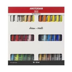 Set dei colori acrilici AMSTERDAM STANDARD SERIES - 36x20ml