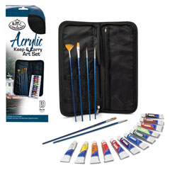 Set dei colori acrilici Essentials nell'astuccio - 19 pezzi
