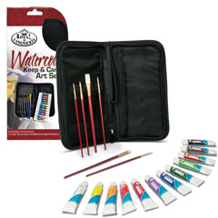 Set dei colori ad acquerello nell'astuccio Royal & Langnickel Essentials - 19 pezzi