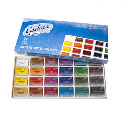 Set dei colori ad acquerello professionali Ladoga - 24x2.5ml