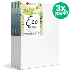 Set di 3 tele per pittura ECO 20x40 cm