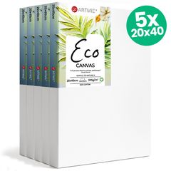 Set di 5 tele per pittura ECO 20x40 cm