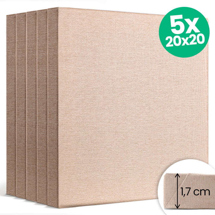 Set di 5 tele per pittura NATURA ECO Set di 5 tele per pittura NATURA ECO