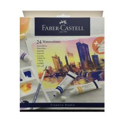 Set di colori ad acquerello in un tubo con una tavolozza | scegli un set