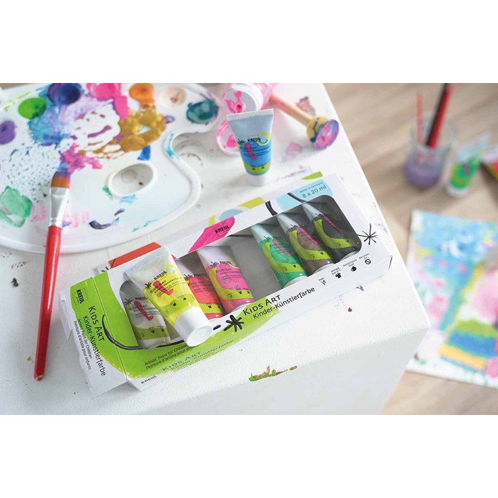 I nostri brand, Set di colori per bambini KREUL 8 x 20 ml, E-shop per i  Vostri accessori per pittura, Consegna GRATIS per gli ordini superiori ai  75€