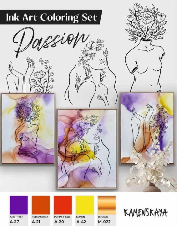 Set di inchiostri KAMENSKAYA 'PASSION'