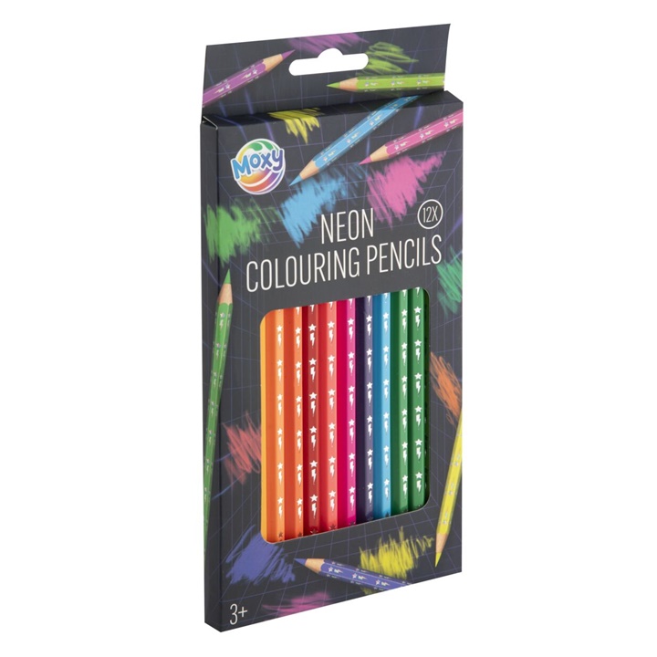Set di matite colorate neon