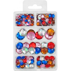 Set di ornamenti 6 colori e dimensioni - 230 pz