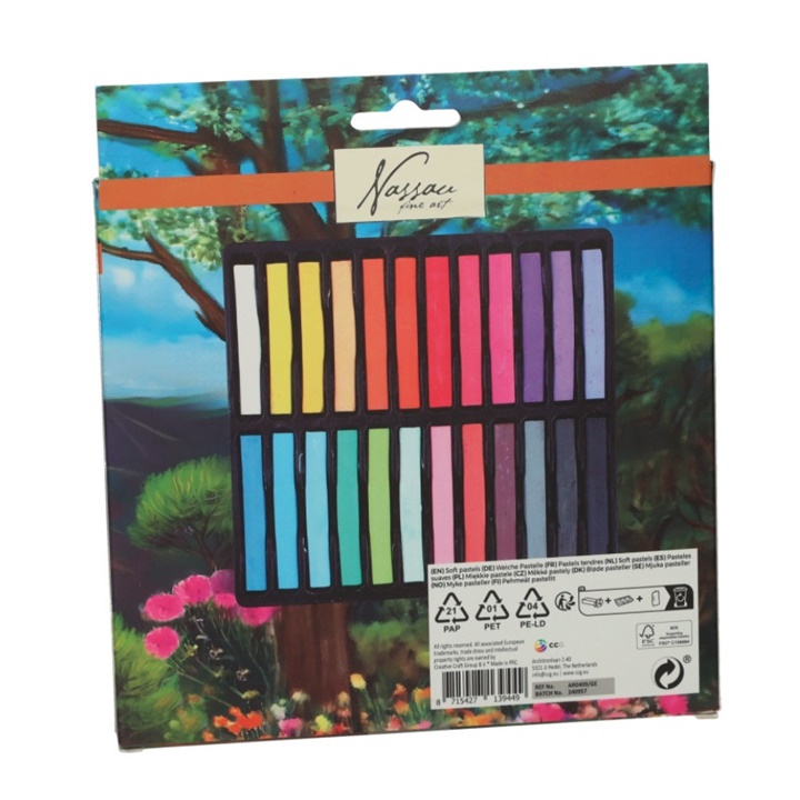 Set di pastelli secchi Nassau 24 pezzi