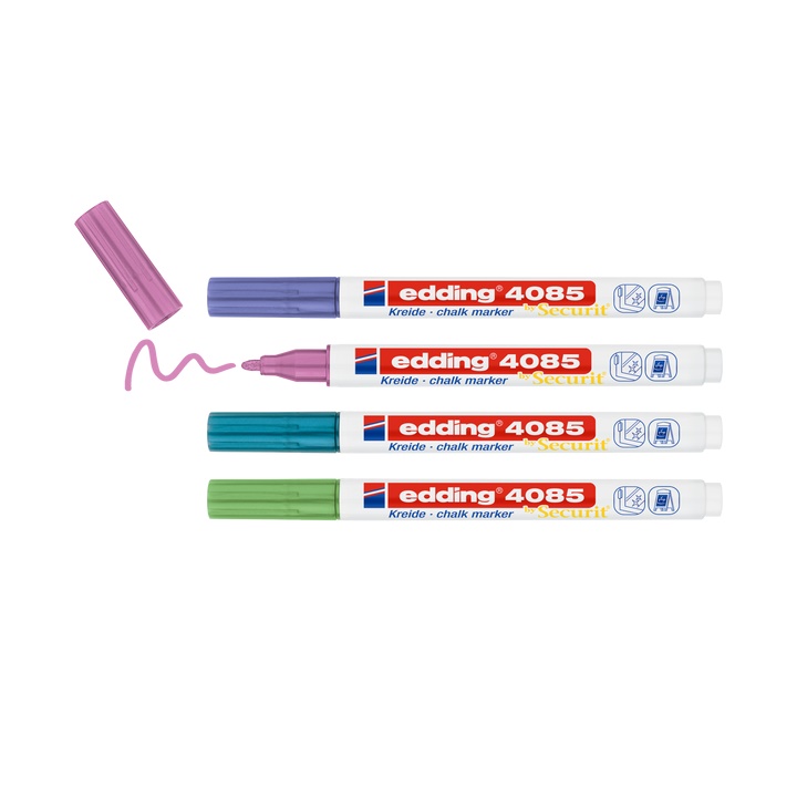 Set di pennarelli a gesso EDDING 4085 tonalità metalliche