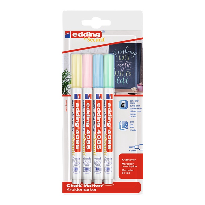 Set di pennarelli a gesso EDDING 4085 tonalità pastello