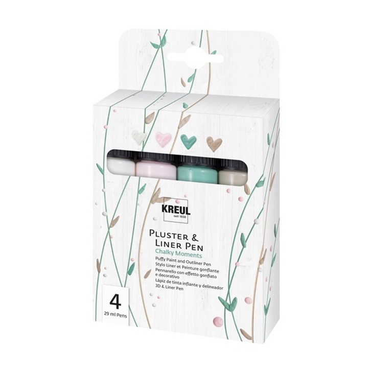 Set di penne peluche Chalky Moments KREUL / 4 pezzi (Hobby)