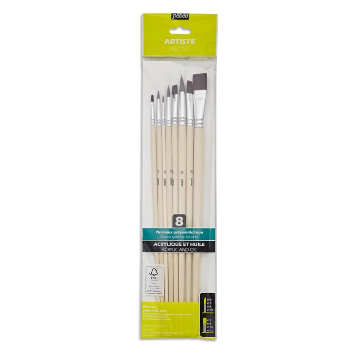 Set di pennelli PEBEO 8 pezzi