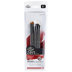 Set di pennelli per acquerello serie Zen 83 di Royal and Langnickel - 5 pezzi