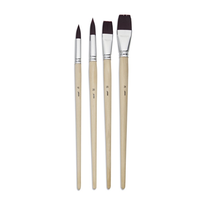 Set di pennelli per colori acrilici e ad olio PEBEO 4 pz.