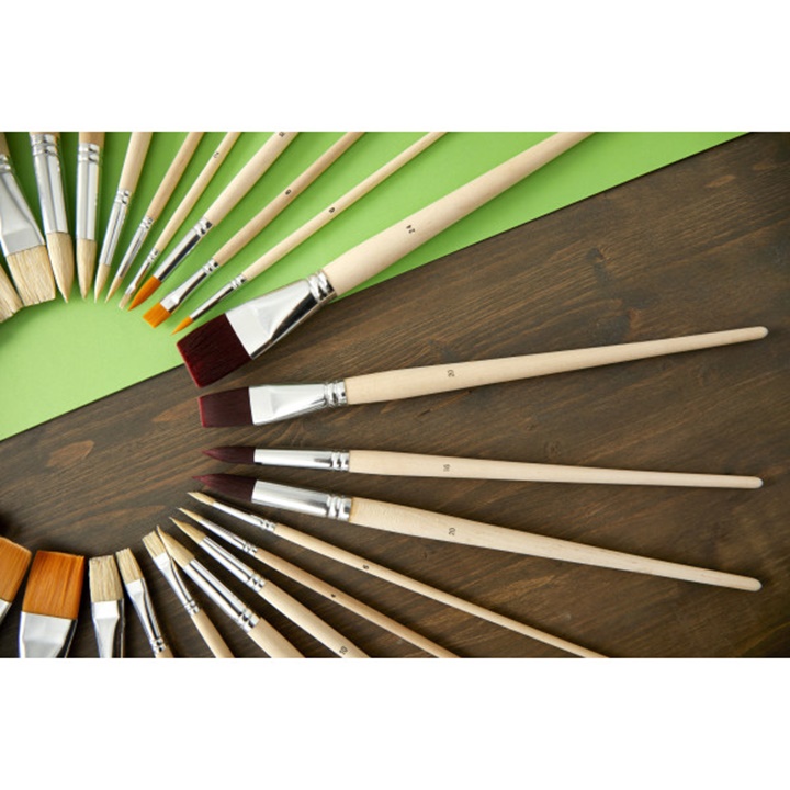 Set di pennelli per colori acrilici e ad olio PEBEO 4 pz.