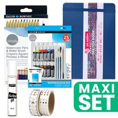 Set di pittura per diari d'arte - Acquerello - Blu marino