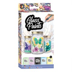 Set di vernici per vetro con pennello 5x20 ml