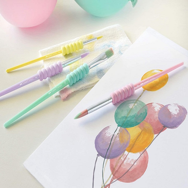 Set pennelli per pittura Faber-Castell - 4 pezzi