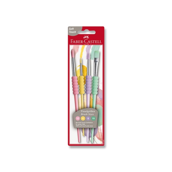 Set pennelli per pittura Faber-Castell - 4 pezzi